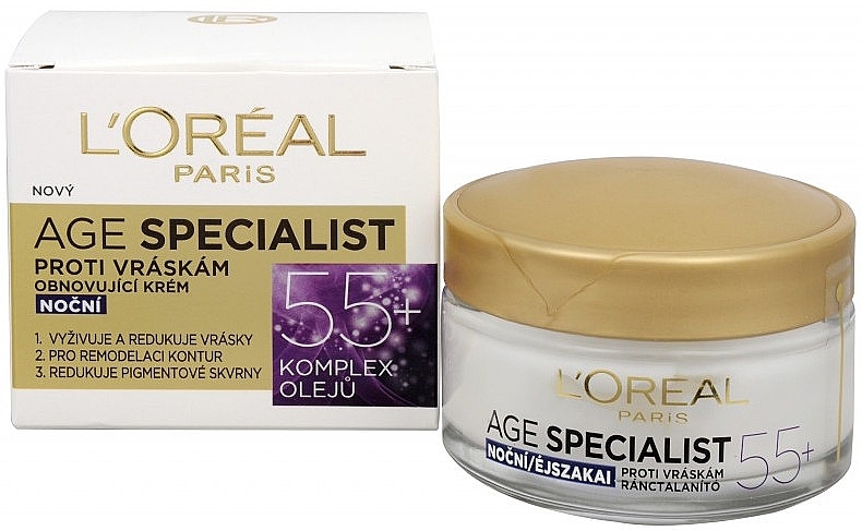 Anti-Wrinkle Night Cream - L'Oreal Paris Age Specialist 55+ — photo N1