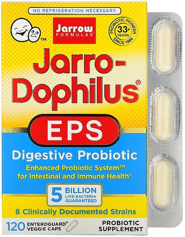 Probiotic for Digestive Health - Jarrow Formulas Jarro-Dophilus EPS 5 Billion — photo N15