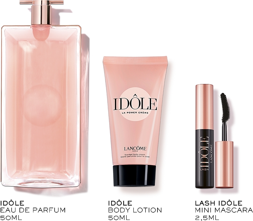 Lancome Idole - Set (edp/50ml + b/cr/50ml + mascara/2.5 ml) — photo N2