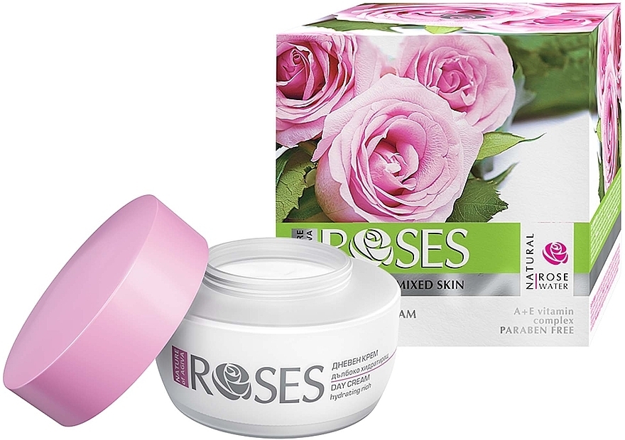 Day Face Cream - Nature of Agiva Roses Moisturizing Day Cream — photo N1