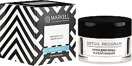 Fragrances, Perfumes, Cosmetics Matte Face Cream for Oily and Combination Skin - Markell Cosmetics Detox Program Face Cream