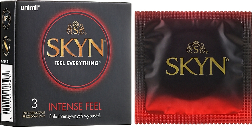 Condoms, 3 pcs - Unimil Skyn Feel Everything Intense Feel — photo N1