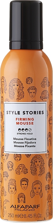 Strengthening Hair Mousse - Alfaparf Style Stories Firming Mousse — photo N1