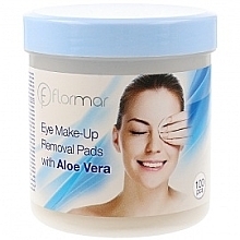 Aloe Vera Makeup Remover Pads - Flormar Eye Make-Up Removal Pads with Aloe Vera — photo N1