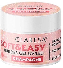 Builder Gel - Claresa Soft & Easy Builder Gel UV/LED Champagne — photo N1