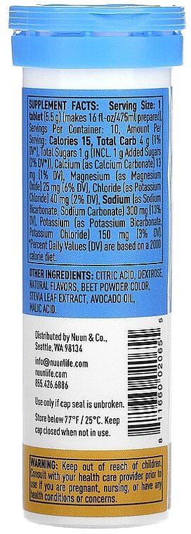 Electrolyte Drink, orange - Nuun Sport Hydration Orange — photo N2