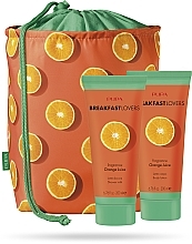 Fragrances, Perfumes, Cosmetics Set - Pupa Breakfast Lovers Orange Juice Kit 1 (sh/milk/200ml + b/lot/200ml+ bag)