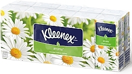 Paper Tissues "Chamomile", 10x10pcs - Kleenex — photo N1