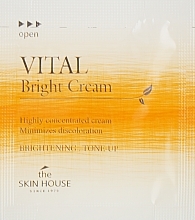 Fragrances, Perfumes, Cosmetics Vitamin Face Cream "Even Skin Tone" - The Skin House Vital Bright Cream (sample)