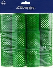 Metallic Hair Rollers, green, 50 mm - Comair — photo N1