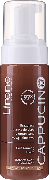 Self-Tanning Body Foam - Lirene Cappucino Self Tanning Foam — photo N1