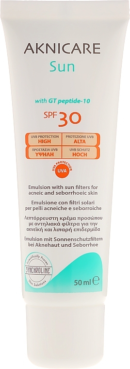 Protective Face Cream SPF 30 - Synchroline Aknicare  — photo N2