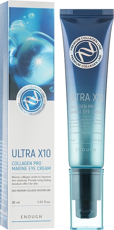 Rejuvenating Collagen Eye Cream - Enough Premium Ultra X10 Collagen Pro Marine Eye Cream — photo N1