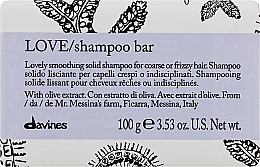 Fragrances, Perfumes, Cosmetics Smoothing Solid Shampoo for Coarse & Wavy Hair - Davines Essential Haircare Love Smooth Shampoo Bar