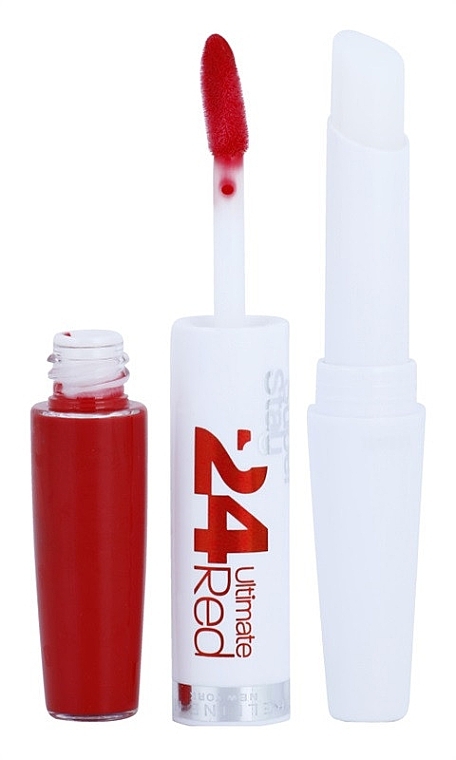 Long-Lasting Liquid Lipstick - Maybelline Super Stay 24hr Ultimate Red Lip — photo N2