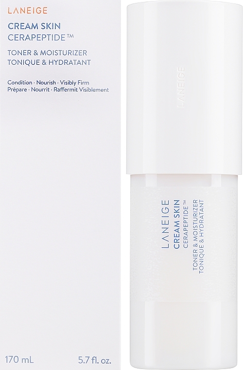 Moisturizing & Nourishing Toner Cream with Ceramides - Laneige Cream Skin Refillable Toner & Moisturizer With Ceramide — photo N1