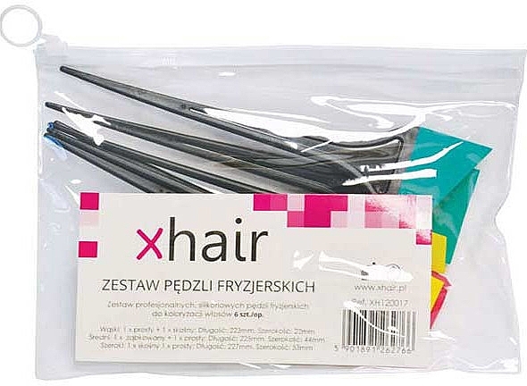 Hair Coloring Brush Set, 6 pcs - Xhair — photo N1