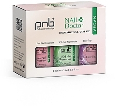 Fragrances, Perfumes, Cosmetics Set - PNB Nail Doctor Set (nail/top/15 ml + treatment/15 ml + regenerator/15 ml)