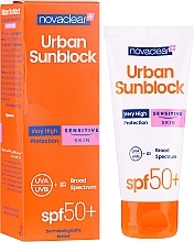 Fragrances, Perfumes, Cosmetics Sun Protective Cream for Sensitive Face Skin - Novaclear Urban Sunblock Protective Cream Sensitive Skin SPF50