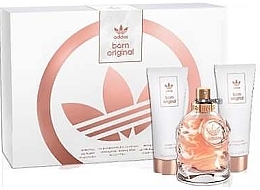 Fragrances, Perfumes, Cosmetics Adidas Born Original For Her - Set (edp/50ml + b/lot/75ml + sh/gel/75ml)