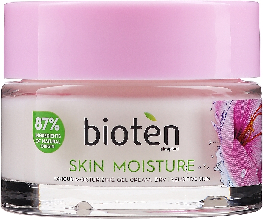 Facial Cream Gel for Dry & Sensitive Skin - Bioten Skin Moisture 24 Hour Moisturizing Gel Cream — photo N1