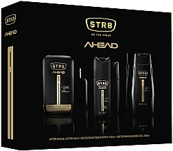 Fragrances, Perfumes, Cosmetics Str8 Ahead - Set (ash/lot/50ml + deo/150ml + sh/gel/250ml)