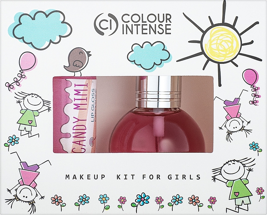 Colour Intense Makeup Kids For Girls - Set (edt/15ml + lip/gloss/10.5ml) — photo N1