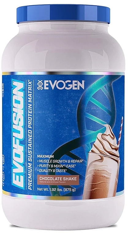 Chocolate Shake Protein - Evogen Evofusion Protein Blend Chocolate Shake — photo N2