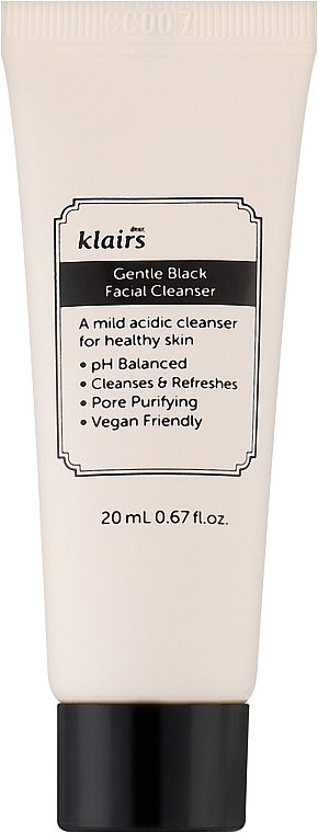 Deep Cleansing Facial Foam - Klairs Gentle Black Facial Cleanser (mini size) — photo N1