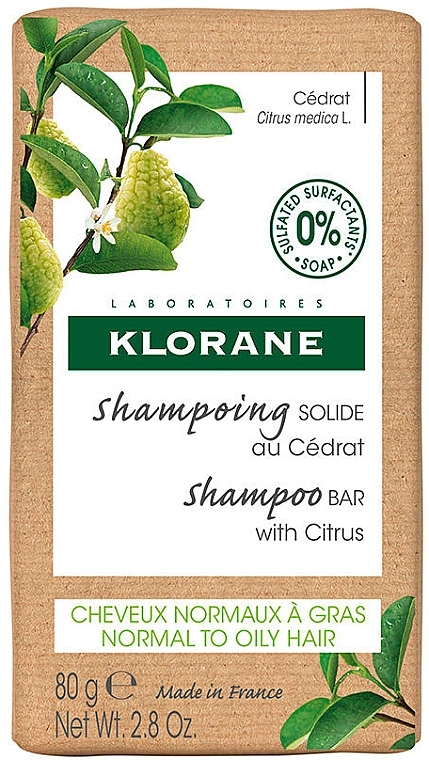 Solid Shampoo - Klorane olid Shampoo with Citron — photo N1
