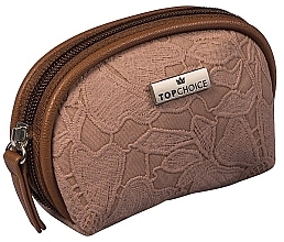 Fragrances, Perfumes, Cosmetics Makeup Bag "Lace", 98581, dark brown - Top Choice