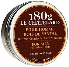 Fragrances, Perfumes, Cosmetics Le Chatelard 1802 Bois de Santal Pour Homme - After Shave Balm