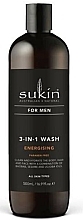 Fragrances, Perfumes, Cosmetics Energising 3-in-1 Body & Hair Wash for Men - Sukin For Men 3-in-1 Wash