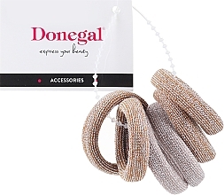 Fragrances, Perfumes, Cosmetics Hair Accessories Set, FA-5623, gold + beige - Donegal