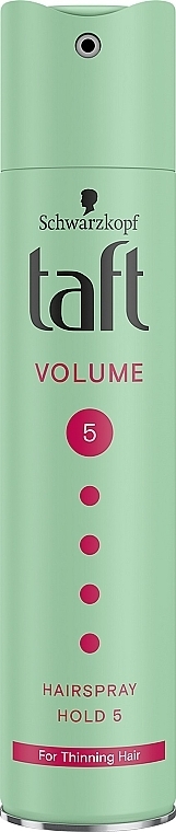 Collagen Hair Spray "Volume & Mega Hold" - Schwarzkopf Taft Volume Hairspray  — photo N1