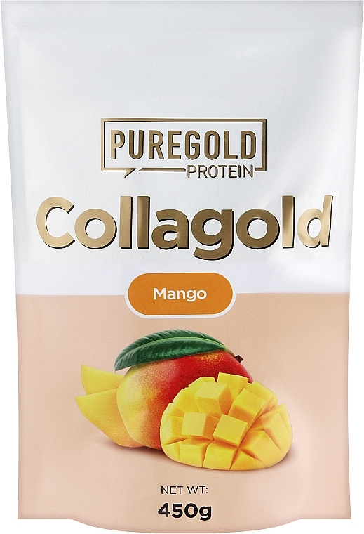 Mango Flavored Collagen + Hyaluronic Acid, Vitamin C and Zinc - PureGold CollaGold Mango — photo N2