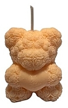 Fragrances, Perfumes, Cosmetics Baked Apple Decorative Candle 'Bear', orange - KaWilamowski