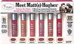 Fragrances, Perfumes, Cosmetics Liquid Matte Lipstick Set, 6 pcs - theBalm Meet Matte Hughes Set Mini Kit Vol. 2