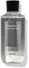 Fragrances, Perfumes, Cosmetics 3in1 Shower Gel - Bath and Body Works Men`s Collection Graphite 3 In 1 Hair, Face & Body Wash