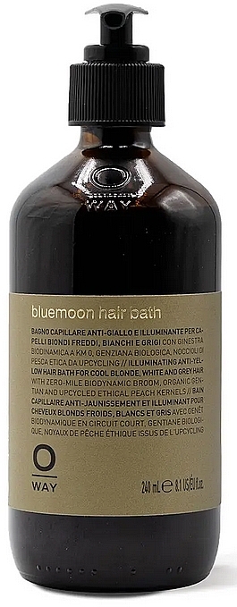 ブロンドと白髪用シャンプー - Oway Bluemoon Hair Bath Shampoo	 — photo N1