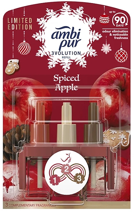 Electric Diffuser Refill 'Spicy Apple' - Ambi Pur Spiced Apple Electric Air Freshener — photo N1