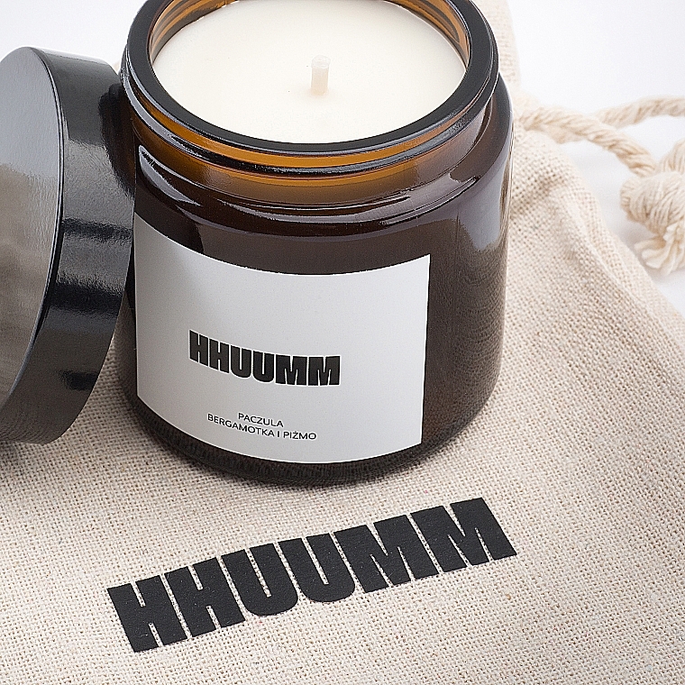 Natural Soy Candle with Patchouli Scent - Hhuumm — photo N13