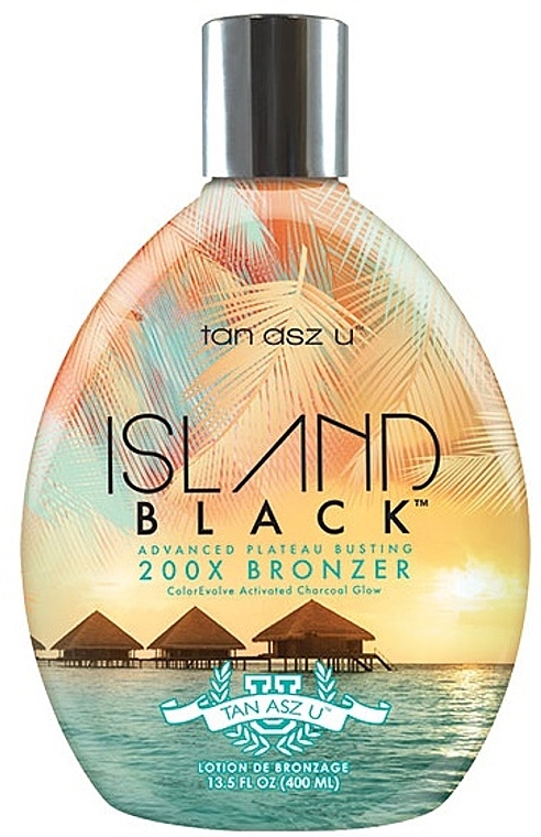 Charcoal Bronzing Cream - Tan Asz U Island Black Advanced Plateau Busting 200X Bronzer — photo N1