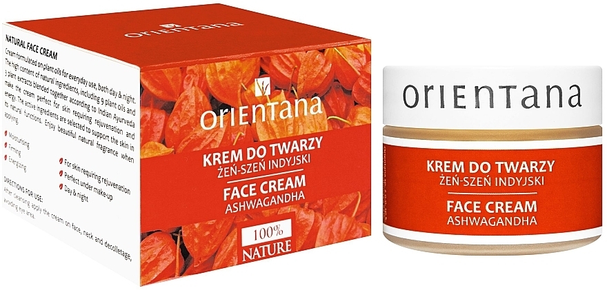 Indian Ginseng Face Cream - Orientana Face Cream Ashwagandha — photo N1