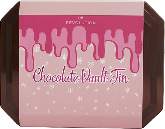 13-Piece Makeup Set - I Heart Revolution Chocolate Vault Tin Gift Set — photo N2