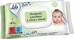 Fragrances, Perfumes, Cosmetics Baby Wet Wipes with Olive Oil, 50 pcs - LULA Baby