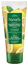 3-in-1 Glycerin Lemon Hand Cream - Joanna Naturia 3in1 Glycerin Hand Cream — photo N2