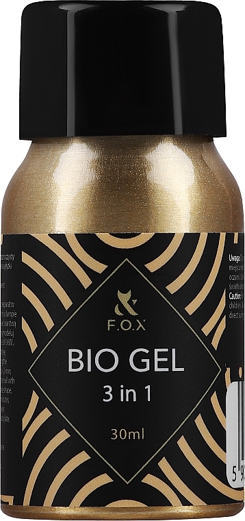 Transparent Bio-Gel - F.o.x Bio Gel 3 in 1 Base Top Builder — photo N5