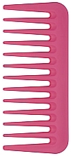 Wide-Toothed Comb, pink - Janeke Mini Supercomb Wide Teeth Pink Fluo — photo N1