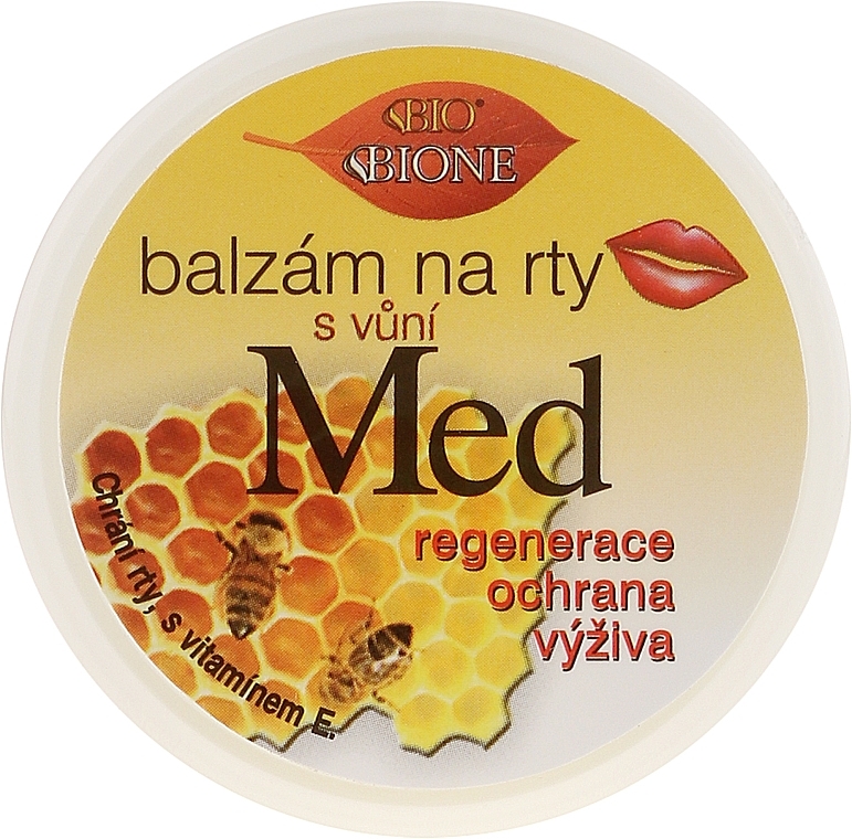 Lip Balm - Bione Cosmetics Honey + Q10 With Vitamin E and Bee Wax Lip Balm — photo N1